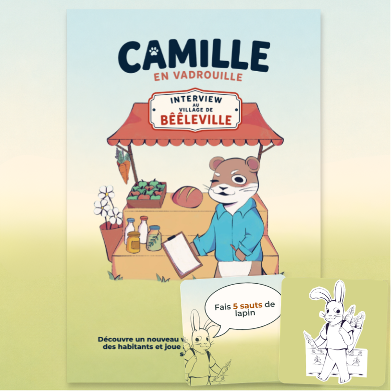 Story Game - Camille en vadrouille - interview au village de Bêêleville.