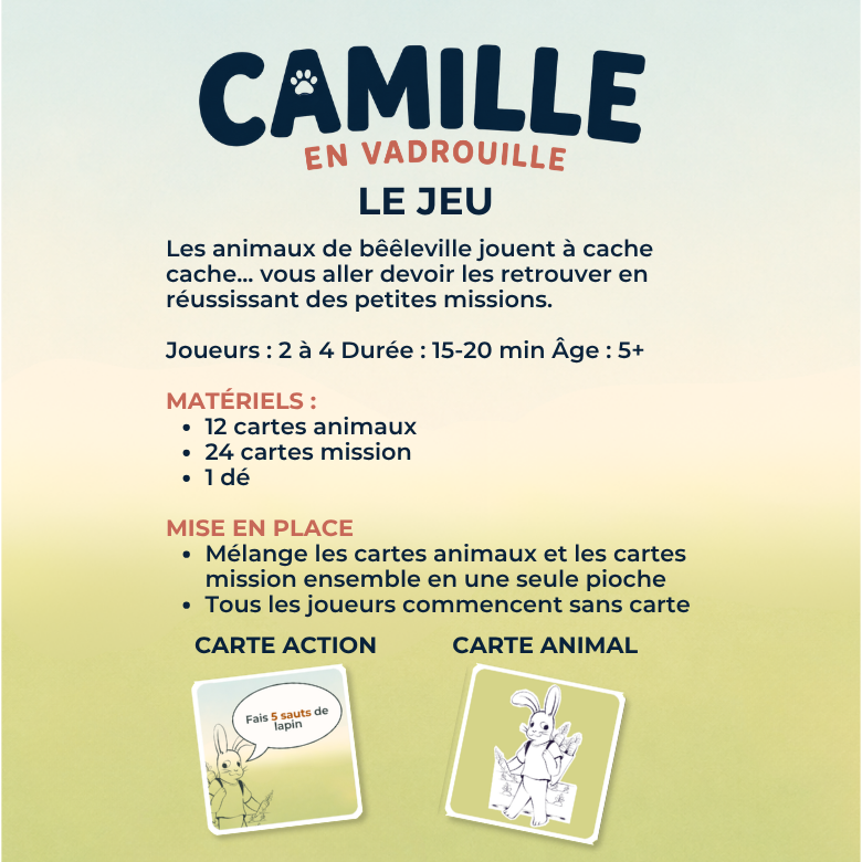 Story Game - Camille en vadrouille - interview au village de Bêêleville.