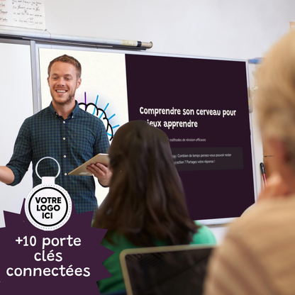 Atelier Cerveau & Attention | Kit complet avec 10 porte-clés connectées