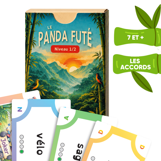 Le Panda Futé – Jeu de cartes pour maîtriser l'accord du groupe nominal